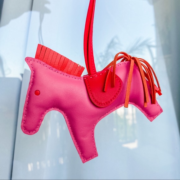 HERMÈS Rose Azalee Pink Rodeo Bag Charm - Picture 4 of 10